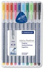 Staedtler Triplus Fineliner Pens, Pack of 10