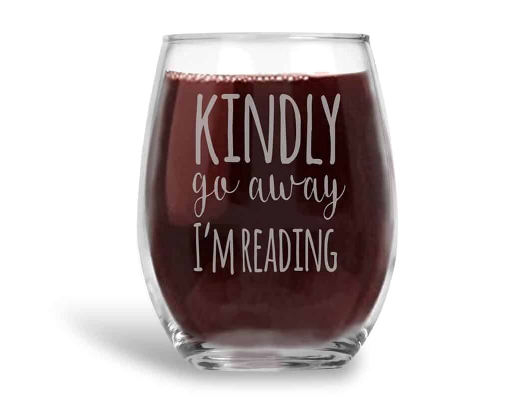 Book Lovers Wine Glass