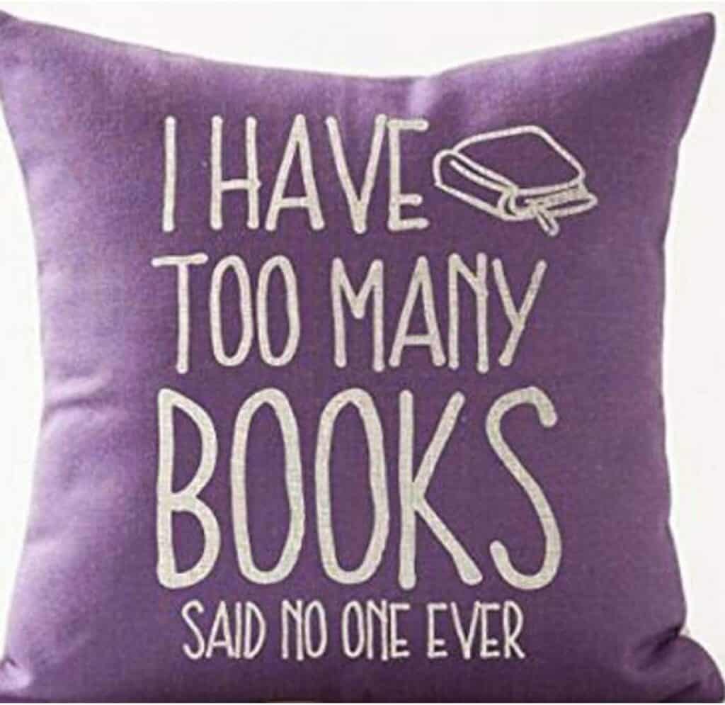 Throw Pillow for Book Lovers