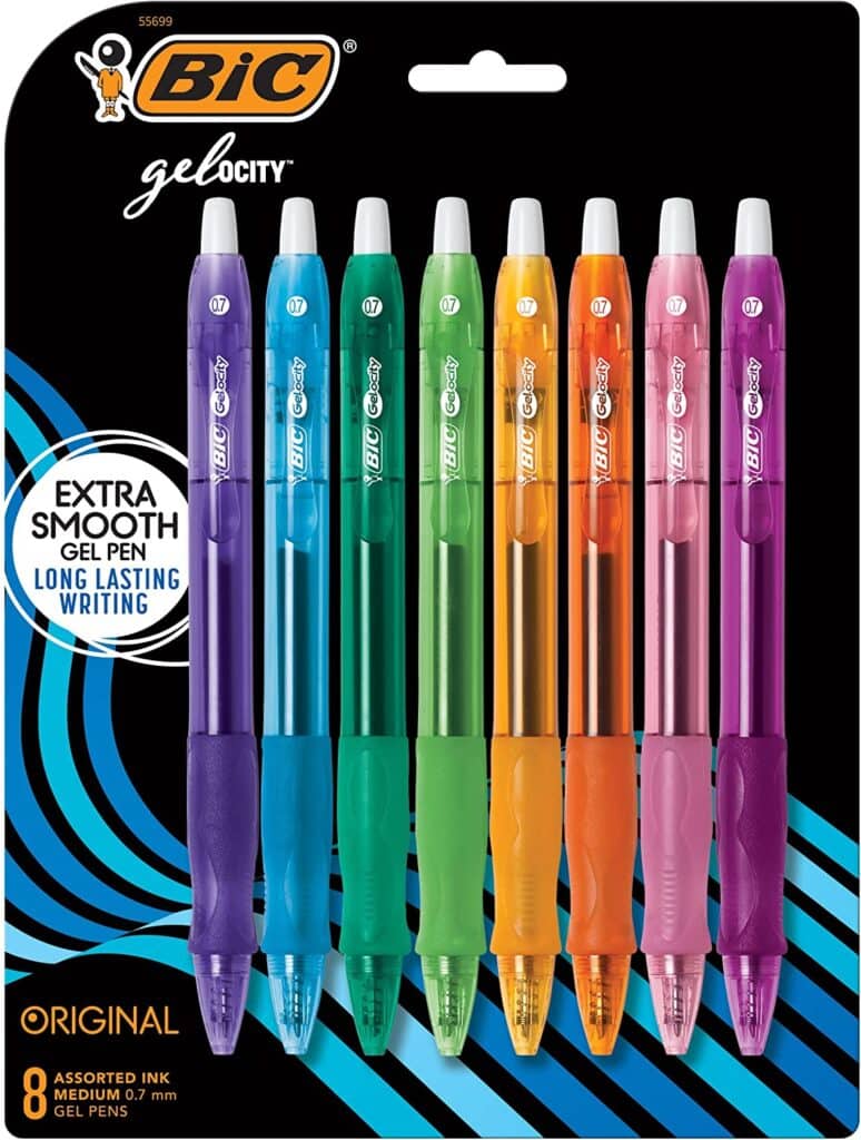 Bic Gelocity Colored Pens