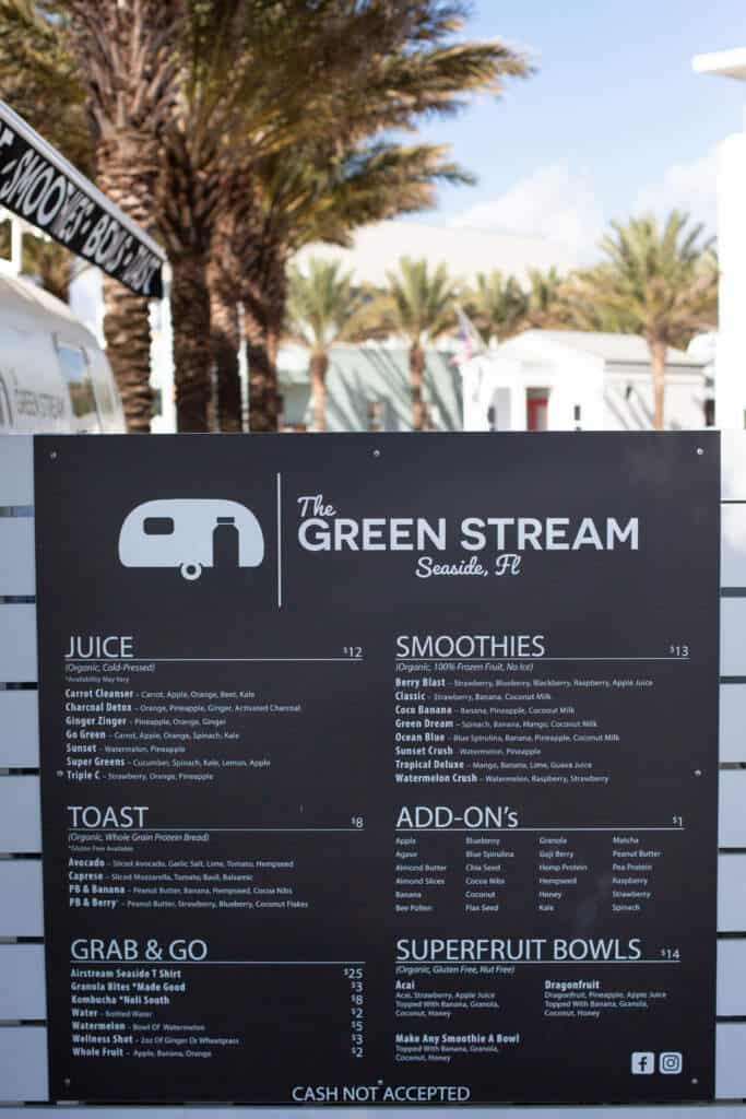 The Green Stream Seaside Florida Restaurants