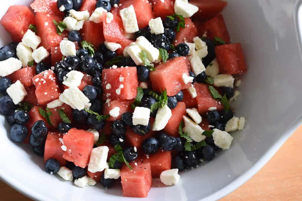 Red White and Blue Patriotic Salad