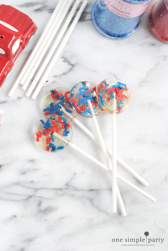 Patriotic Lollipops 4th of July Recipes