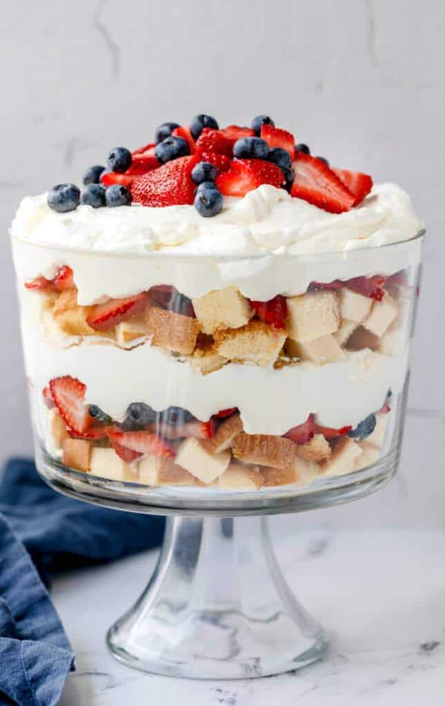red-white-and-blue-trifle4th of July Recipes