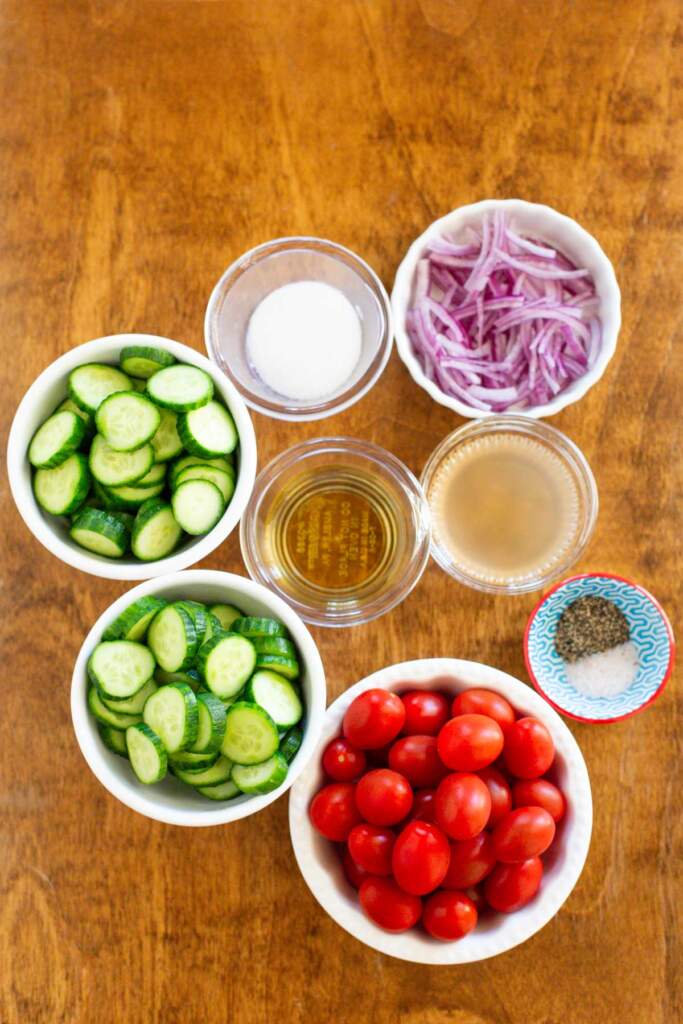Cucumber Salad Ingredients