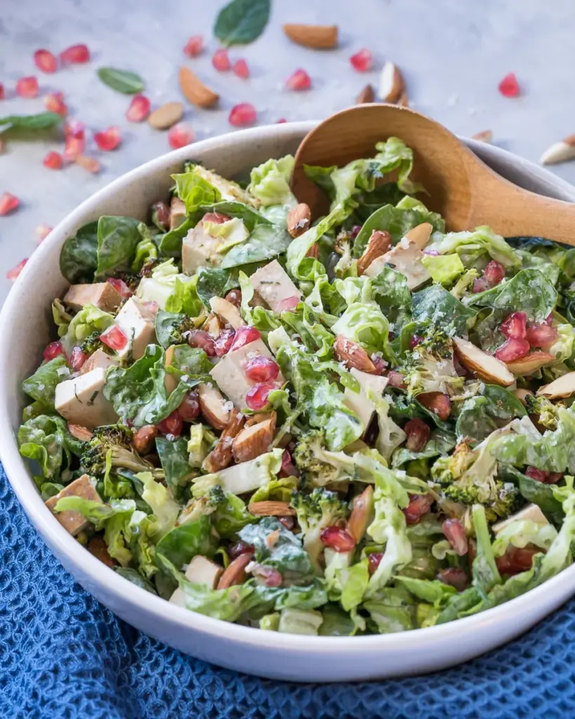 Winter Salad with Broccoli and Pomegranate