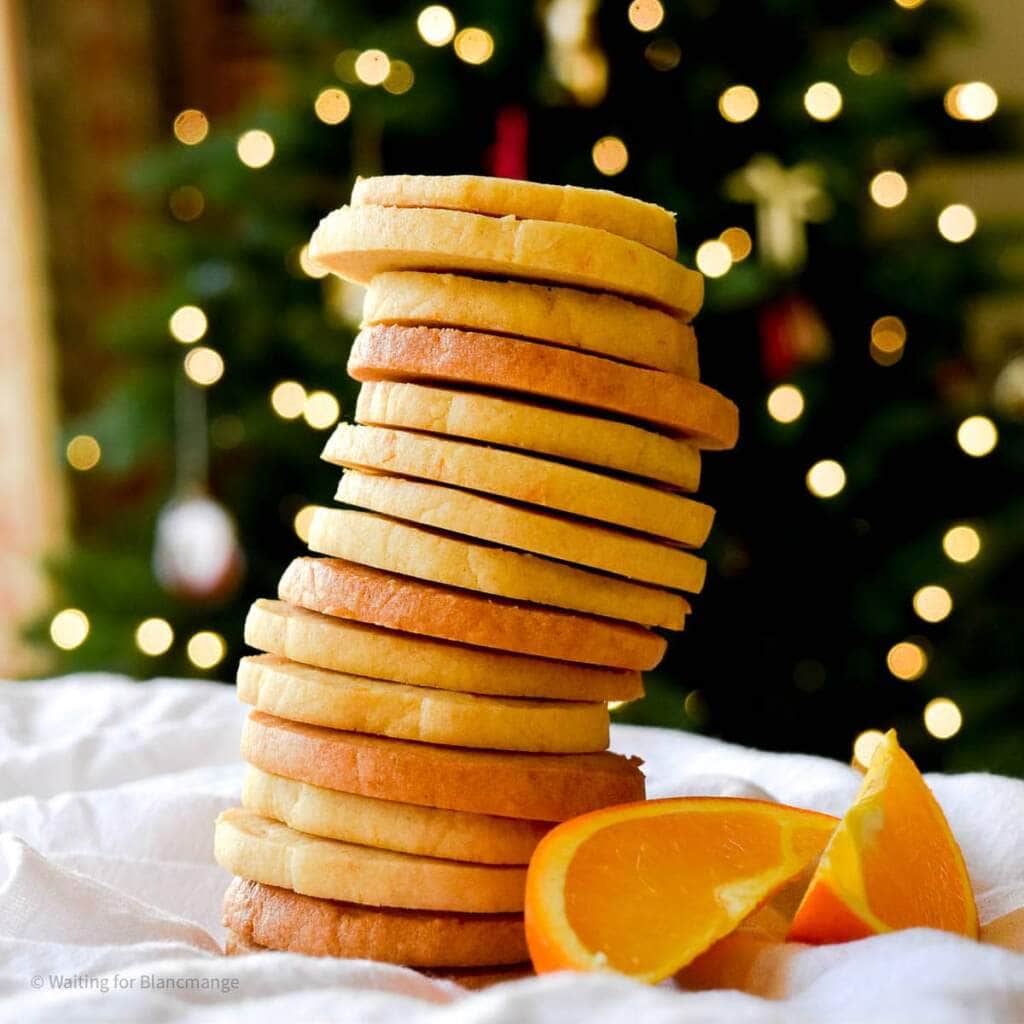 Orange Cookies Stacked 
